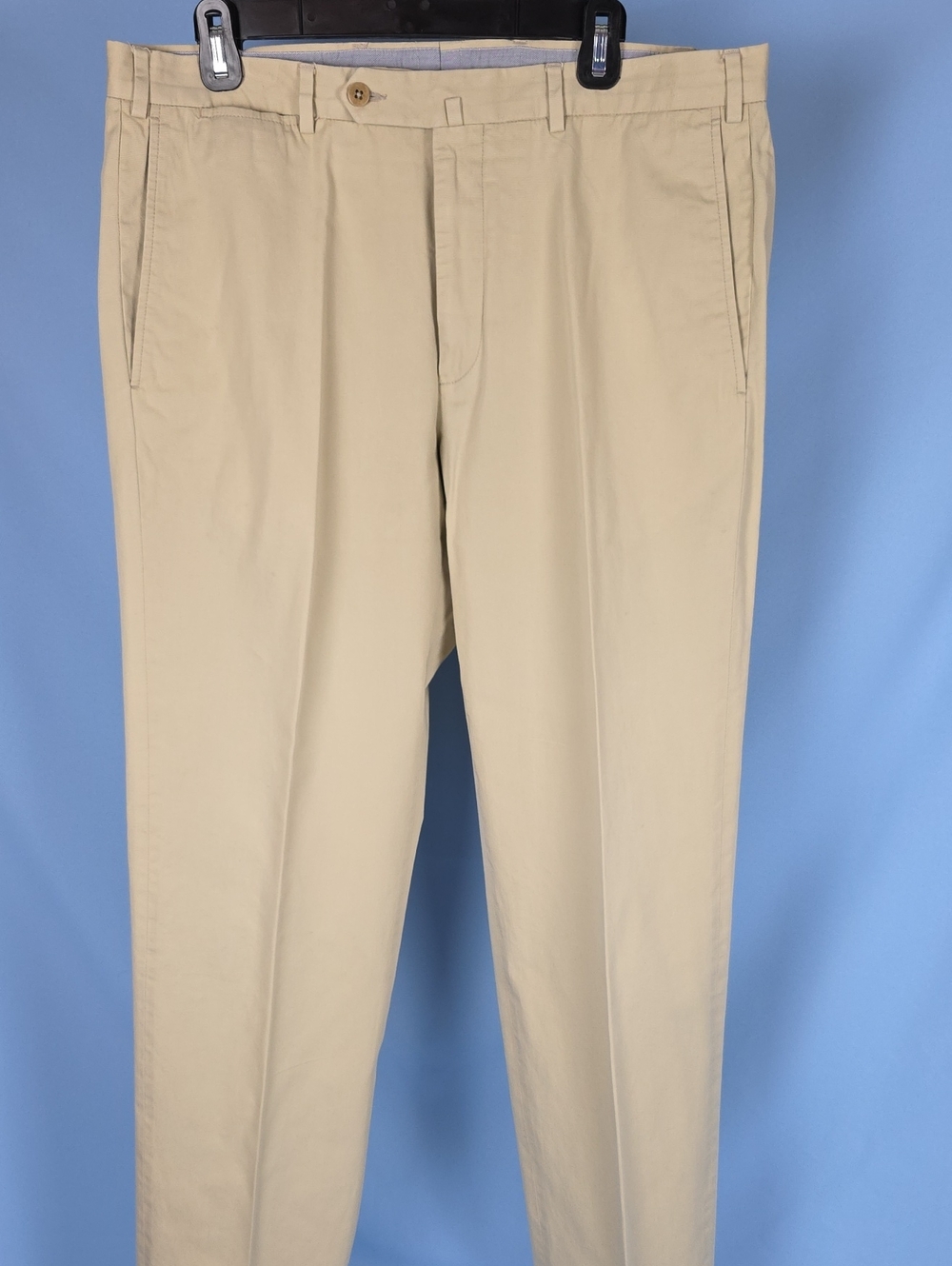 Ermenegildo Zegna 36 Light Beige Cotton Chinos